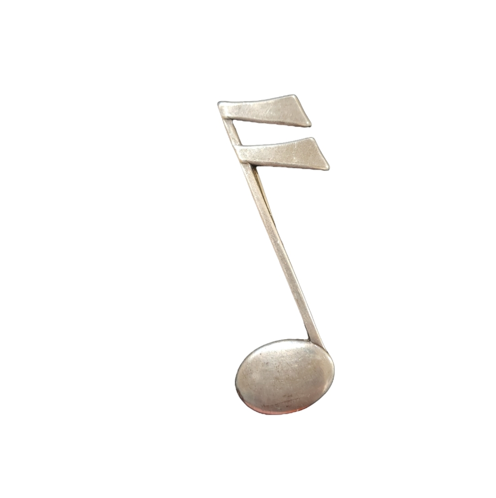 Vintage lang sterling‎ music note brooch